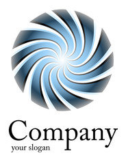 Logo blue spiral