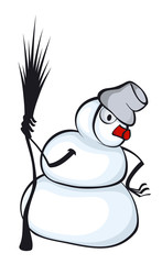 Cartoon Snowman