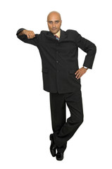 Obraz premium Businessman isolated in white