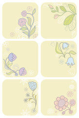 Set flower background