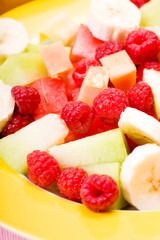 plate with several fruits