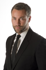 Ernsthafter Business Mann