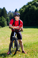 biking man
