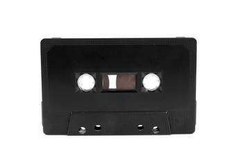 Obraz premium audio cassette tape over white background