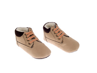 baby boots isolated on the white background