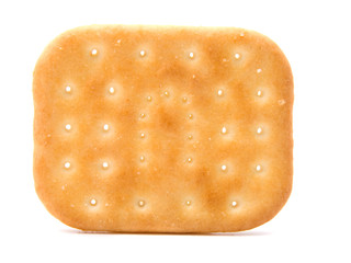 Cracker isolated over the white background