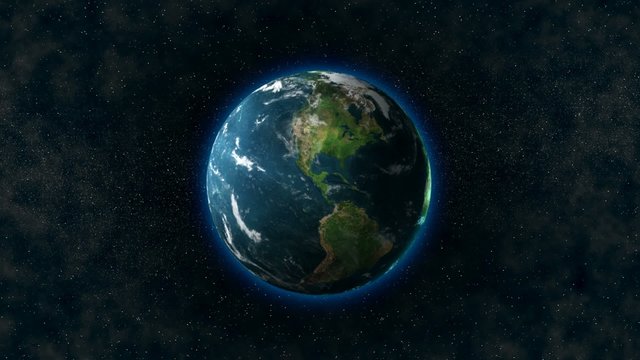 HD 1080 - Planet Earth rotates