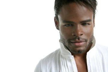 African american cute black young man portrait