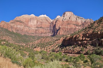 The spectacular landscape of Zion National Park