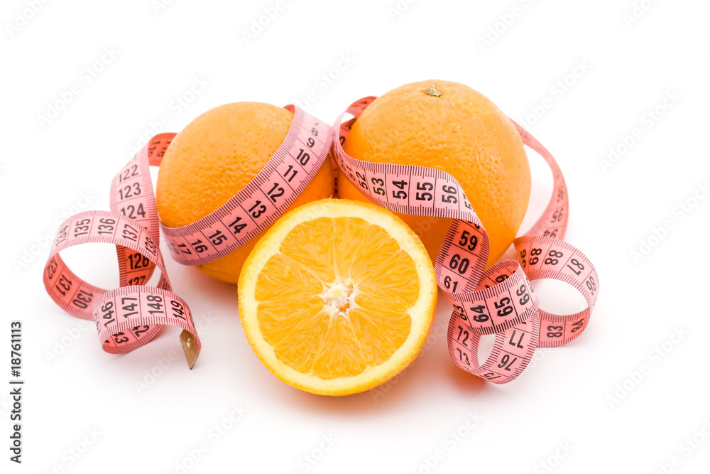 Sticker oranges with meter