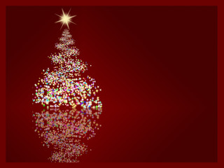 abstract christmas tree