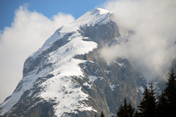 Fototapeta na wymiar Alps Winter, Dolomites, Italy, 2007