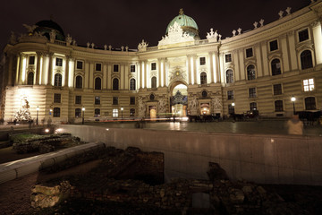 Fototapeta na wymiar Wien by night