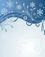 Abstract vector winter background