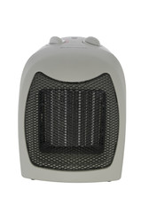 Space heater on white with clipping path