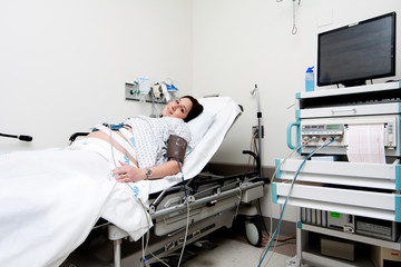 Pregnant woman in triage test