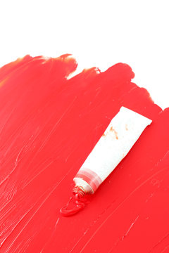 Artist's red  paint