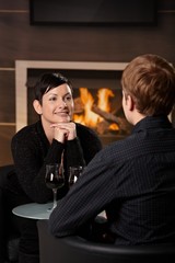 Romantic couple dating