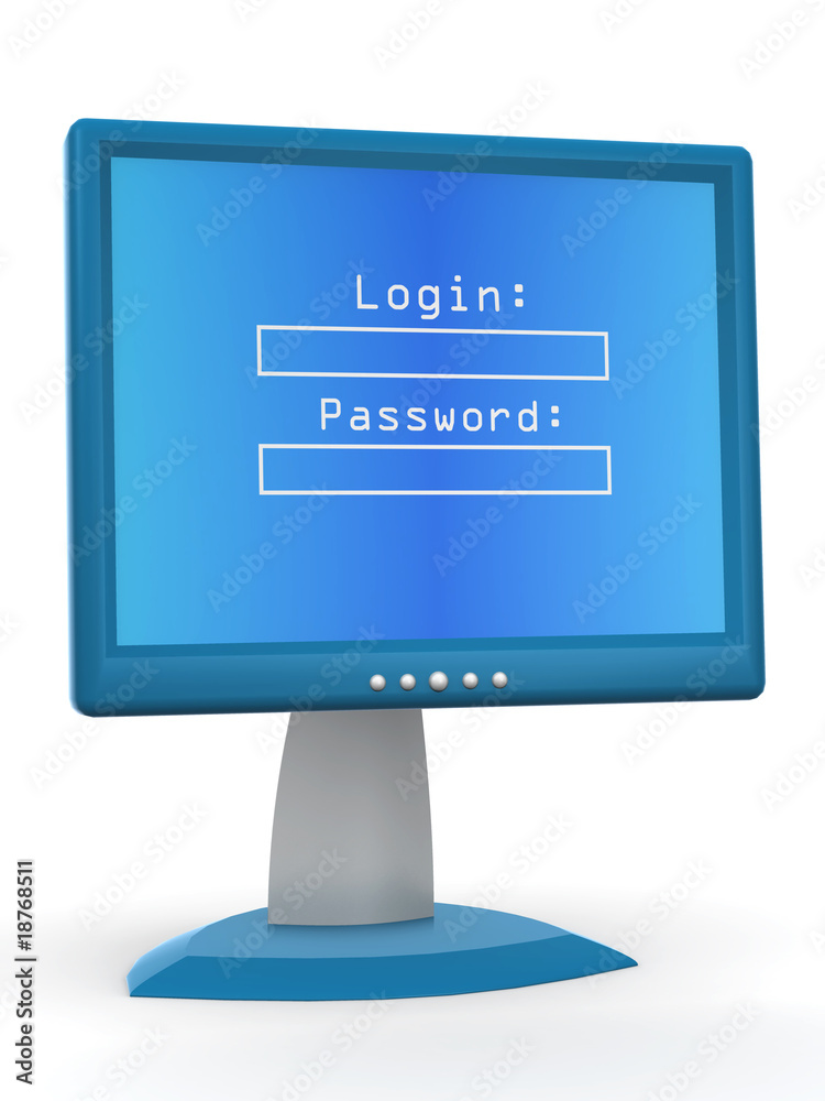 Poster Monitor with Login and password
