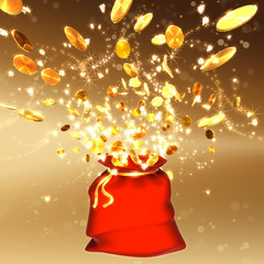 Lottogewinn ein Sack voll Gold