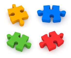 Jigsaw puzzle. 4 in 1