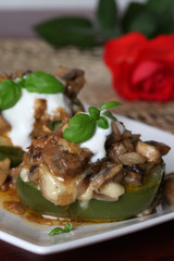 Baked stuffed peppers