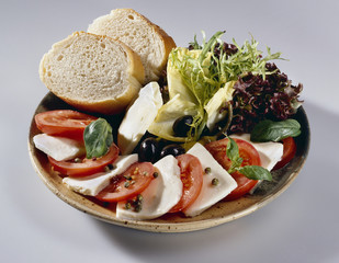 Food Serie,Tomate Mozarella Salat .Food Serie,Tomate Mozarella S