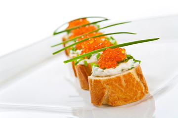 dips mit forellenkaviar