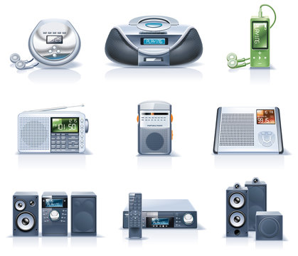 Vector household appliances icons. Part 8