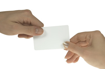Empty business card