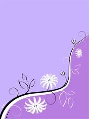Abstract floral background-violet