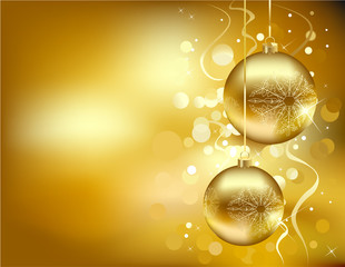 golden Christmas decoration