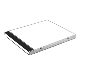 blank cd case isolated