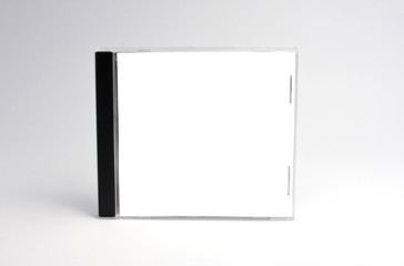 blank cd case isolated