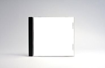 blank cd case isolated