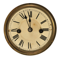 Old clock detail