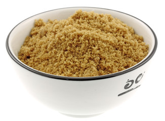 bol sucre cassonade de canne fond blanc