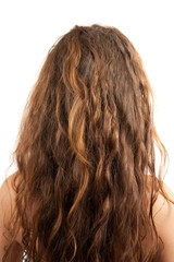 Fototapeta premium Head of long-haired girl