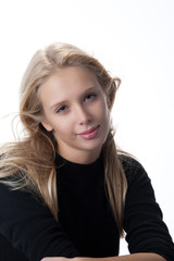 Naklejka premium Young Beautiful Woman