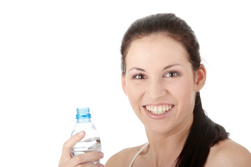 Woman drinking water