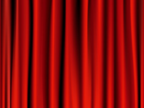 classic red curtain