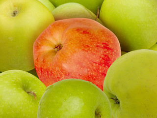 Apples  green  red