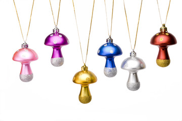 Obraz premium beautiful,christmas decoration mushrooms