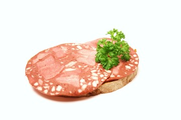Butterbrot mit Rotwurst