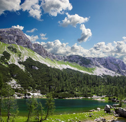 lake in Alps. Triglav national park, Slovenia