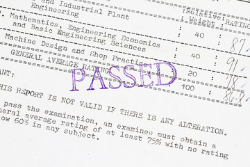 Fototapeta premium Passed the board examination