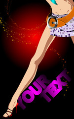 Party background. Template flyer for party