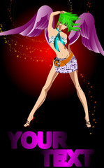 Party background. Template flyer for party