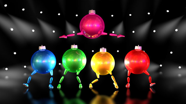 Christmas Balls Dancing