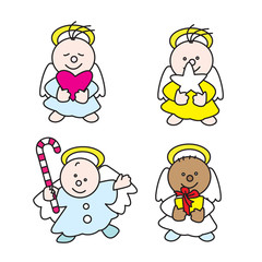 Naklejka premium cute little angels 2009 A